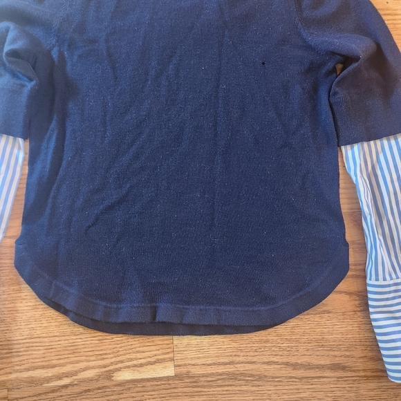 GUC Veronica Beard Roscoe Merino Wool Striped Sweater, Size S - Picture 2 of 7